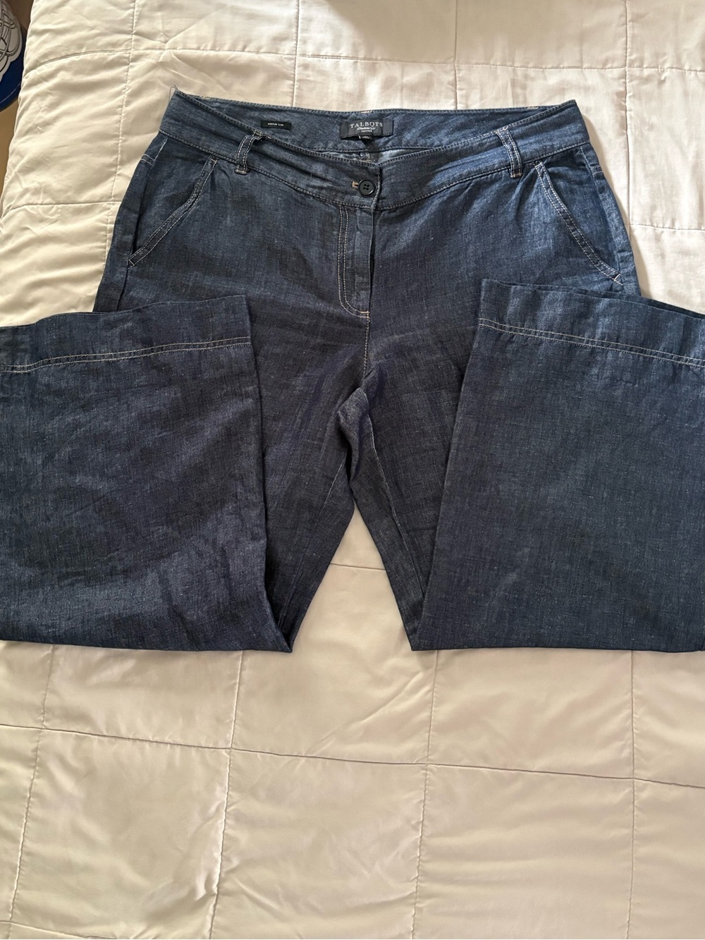 Talbots Dark Blue Straight-Leg Jeans